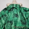 Abstract Green and Black Dragon Skin Print Poly Spandex Fabric