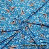 Flying Japanese Cranes and Flowers Swimsuit Poly Spandex Fabric