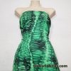 Abstract Green and Black Dragon Skin Print Poly Spandex Fabric