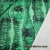 Abstract Green and Black Dragon Skin Print Poly Spandex Fabric