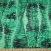 Abstract Green and Black Dragon Skin Print Poly Spandex Fabric at FlukyFabrics.com