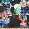 Abstract Figures and Lines Print Swimsuit Nylon Spandex Fabric at FlukyFabrics.com