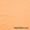 Pastel Apricot Peach Solid Nylon Spandex Swimwear Fabric