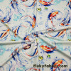 Koi Fish Swimsuit Fabric for Swimwear and Bikinis 4 way Spandex