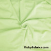 Soft Pale Celery Green Solid Matte Swimwear, Dancewear and Activewear Nylon Spandex Fabric at FlukyFabrics.com