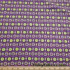 Lime Green and Purple Geometric Halloween Print Cotton Spandex Fabric at FlukyFabrics.com