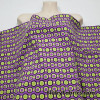 Lime Green and Purple Geometric Halloween Print Cotton Spandex Fabric