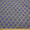 Hexagon Print Lightweight Cotton Spandex Fabric at FlukyFabrics.com