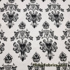 Halloween Tiki Masks, Haunted Mansion Wallpaper Print Cotton Jersey
