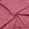 Heathered Pale Red Athletic Activewear High Performance Poly Spandex Fabric By The Yard