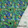 Tropical Birds Swimsuit Fabric for Swimwear and Bikinis 4 way Spandex