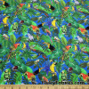 Tropical Birds Swimsuit Fabric for Swimwear and Bikinis 4 way Spandex at FlukyFabrics.com