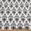 Halloween Tiki Masks, Haunted Mansion Wallpaper Print Cotton Jersey at FlukyFabrics.com