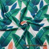 Banana Leaves on White Nylon Spandex Bikini, Swimsuit, Swimwear Fabric