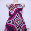 Four Point Multicolor Bending Stars Swimsuit Nylon Spandex Fabric