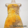 Shades of Yellow and Gray Tie Dye Print Nylon Spandex Bikini Swimsuit Fabric