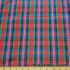 Red, Green, Blue, Black, White Yarn Dyed Plaid Taffeta Fabric at FlukyFabrics.com
