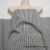 Yarn-Dyed Mini Gingham Taffeta Fabric – Black and White – Non-Stretch, 50″ Wide