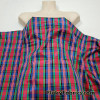 Red, Green, Blue, Black, White Yarn Dyed Plaid Taffeta Fabric by the Yard