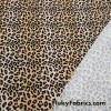 Lightweight Yellow Dots and Black Animal Print Poly Spandex Fabric