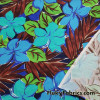 Big Blue and Aqua Flowers Print Swimsuit Nylon Spandex Fabric