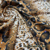 Snake Print with Iridescent Sequins ITY Poly Spandex Fabric
