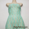 Mint Stretch Lace Fabric