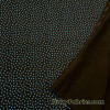 Small Blue Stars on Black Cotton Spandex Fabric
