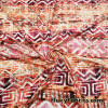 Distressed Ethnic Print Rayon Spandex Jersey Fabric