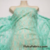 Mint Stretch Lace Fabric