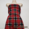 Red, Black and White Plaid Print Ponte de Roma Knit Fabric – SLIGHTLY FLAWED