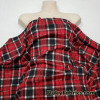 Red, Black and White Plaid Print Ponte de Roma Knit Fabric – SLIGHTLY FLAWED
