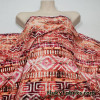 Distressed Ethnic Print Rayon Spandex Jersey Fabric