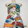 Colorful Comic Print Cotton Spandex