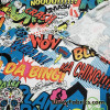 Colorful Comic Print Cotton Spandex