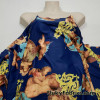 Baroque Cherubs on a Navy Background Quality Swimsuit Nylon Spandex Fabric