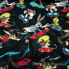 Vintage Cartoon Characters Print 45″ Wide Polyester Brocade Woven Fabric