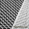 White Wiener Dogs Print on Black Cotton Woven Apparel Fabric