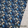 Shades of Blue, Yellow, Black and White Abstract Print Swimsuit Spandex Fabric