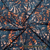 Broken Leaves Abstract Print Swimsuit Spandex Fabric