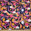 Groovy Lava Lamp Print Poly Spandex Fabric at FlukyFabrics.com