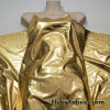 Gold Foil Lame Metallic Spandex Fabric