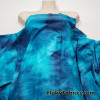 Shades of Blue Tie Dye Print Nylon Spandex Bikini Swimsuit Fabric