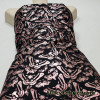 Butterflies and Moths in Rose Gold Foil 4 Way Stretch Nylon Spandex Bikini Swimsuit Swimwear Fabric