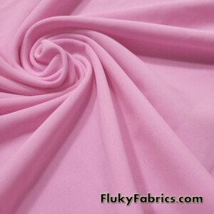 Pink Matte Solid Nylon Spandex Swimwear Fabric at FlukyFabrics.com