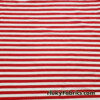 Classic Christmas Red and White Striped Cotton Spandex Knit Fabric