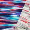 Abstract Paint Stripes Print Swimwear Nylon Spandex Fabric