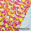 Psychedelic Candy Print Poly Spandex Fabric by the Yard