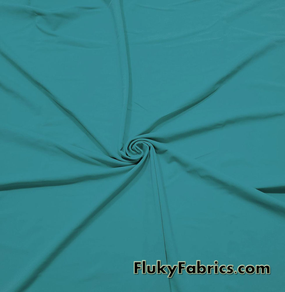 Deep Sea Solid Nylon Spandex Swimwear Fabric