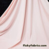 Pale Pink Matte Solid Nylon Spandex Swimwear Fabric
